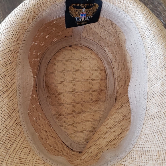 Henschel Hat Co. USA fedora straw hat - Picture 6 of 8
